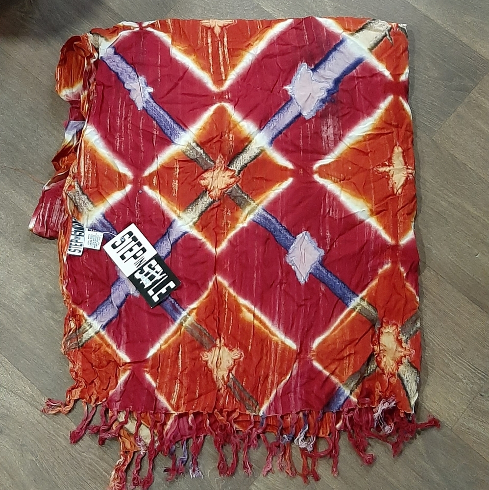 Step in Style Beach Wrap Tie Dyed Wrap Brand NEW On Size